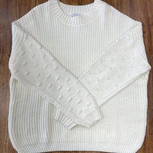Gilli White Chunky Sweater